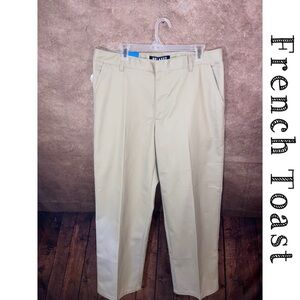 French Toast Khaki Uniform Pants-Adjustable waist-Men’s size 36”x33”-NWT!!